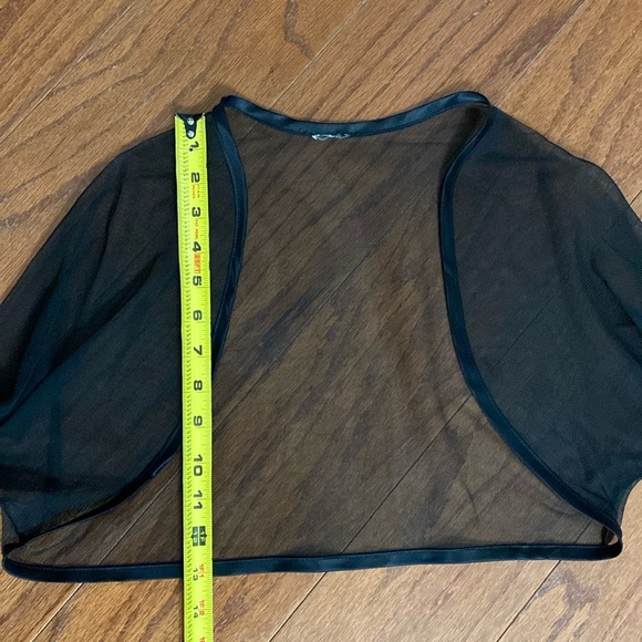 Vintage Mesh cropped longsleeves blk jacket - size Small - Picture 8 of 9